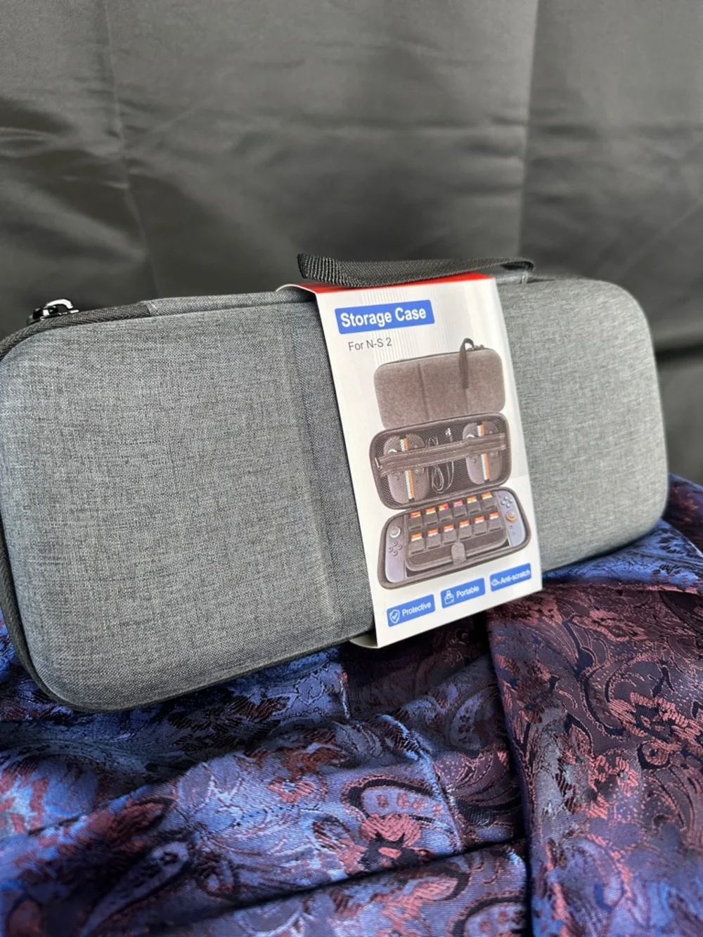 Nintendo Switch 2 Portable Gray Storage Case